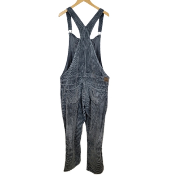 🆕️American Eagle Outfitters Soft Grey  Corduroy Overalls XXL - Picture 8 of 11